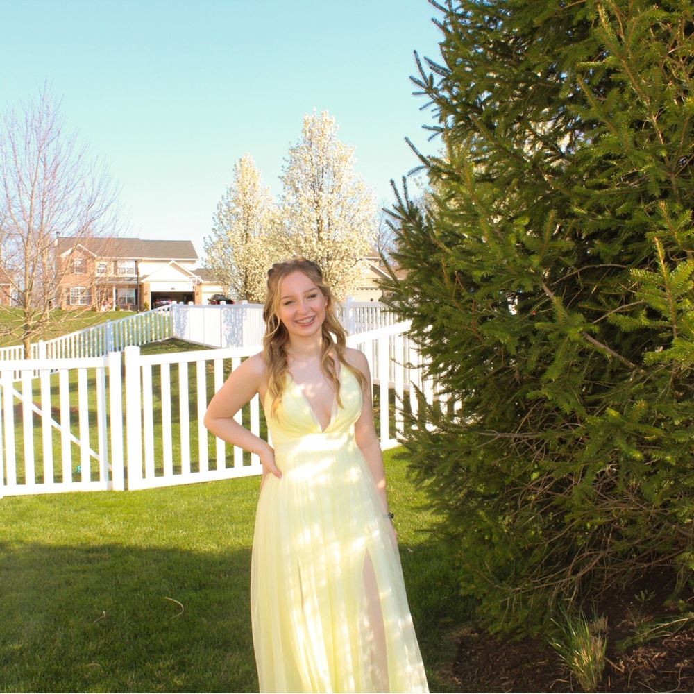 Pastel Yellow Prom Dress